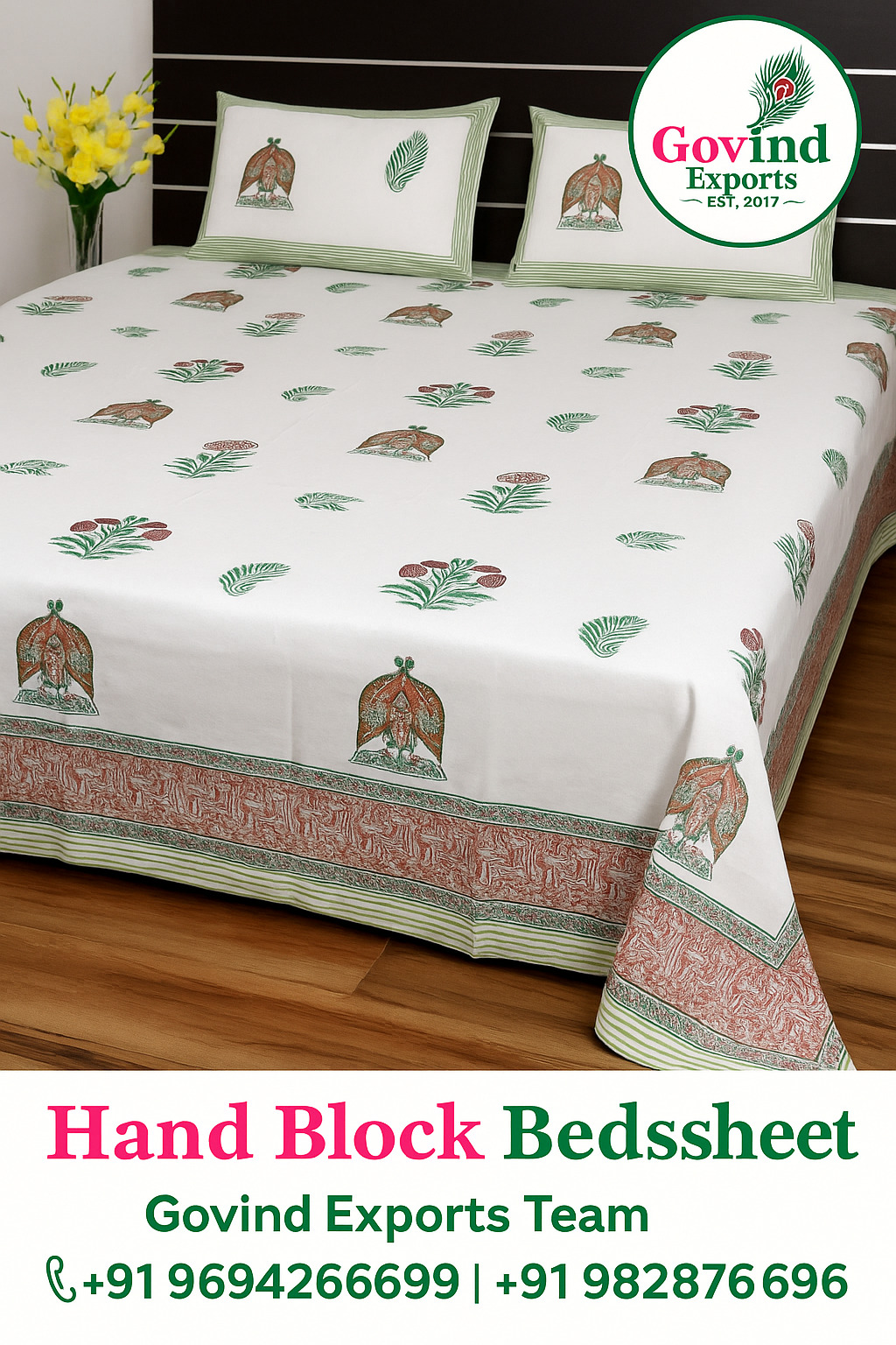 Rajasthani Block Print Bedsheets